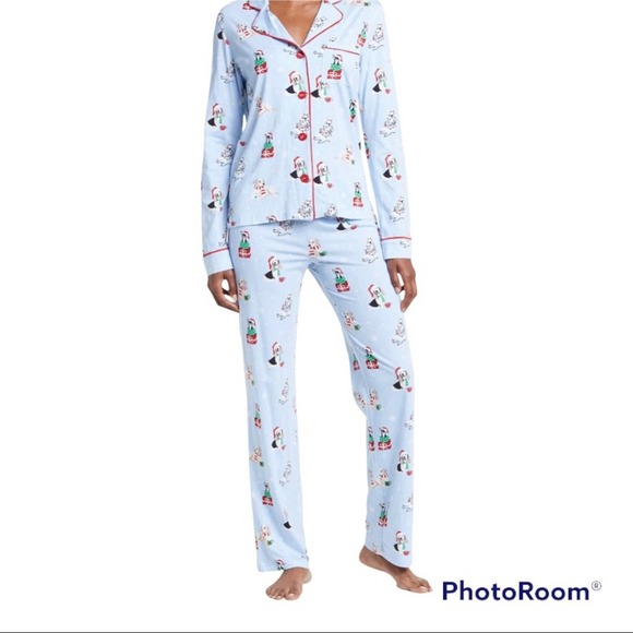 NWT PJ Salvage Dog Christmas Holiday Top & Bottom Pajama Set (S, M, L) - Picture 2 of 7